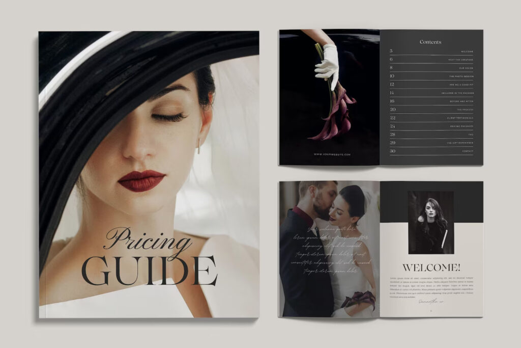 Fashion-Forrward wedding photography pricing guide